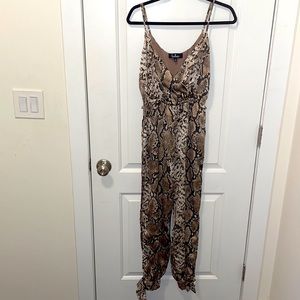 Snake Skin Print Jumpsuit